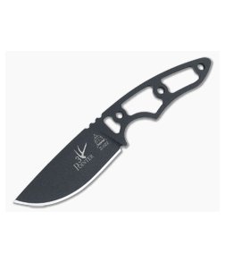 TOPS Knives 3 Pointer Black 1095 Skeletonized EDC Hunter Neck Knife 3PR-03