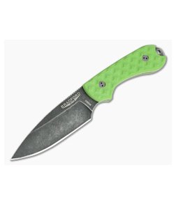 Bradford Guardian3 Sabre Ground Nimbus M390 Toxic Green G10 Fixed Blade