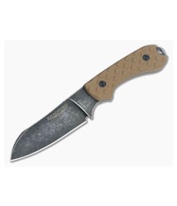 Bradford Knives Guardian3 Sheepsfoot Coyote Brown G10 Nimbus M390