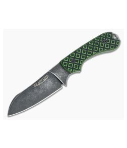 Bradford Knives Guardian3 Sheepsfoot Toxic Green/Black G10 Nimbus M390