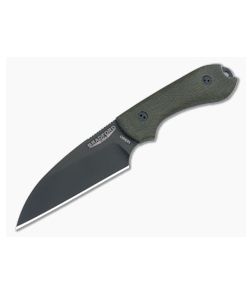 Bradford Knives Guardian3 Wharncliffe 3D Green Micarta Black DLC M390