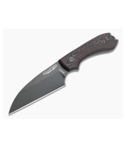 Bradford Knives Guardian3 Wharncliffe LTD 3D Chocolate/Red Richlite Black DLC M390 Fixed Blade