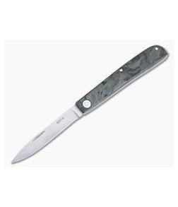 Hiroaki Ohta Knives Light Folder OLF Marbled Carbon Fiber D2 Slip Joint 4027