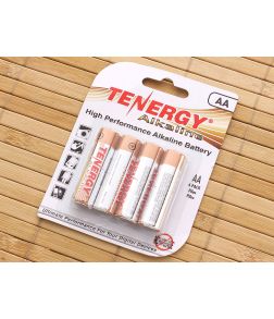 Tenergy AA Alkaline Batteries 4 Pack
