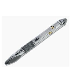 Microtech Knives Kyroh Mini Shot Peened Titanium Tritium Insert Bolt Action Ink Pen 403M-TI-SPTRI