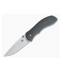 Trash Panda Knives Chaos Titanium Frame Lock Stonewashed CPM-154 Carbon Fiber 4052