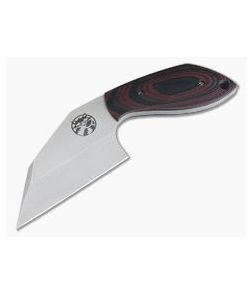 Trash Panda Knives F Off Stonewashed CPM-3V Fixed Blade Red & Black G10 4058