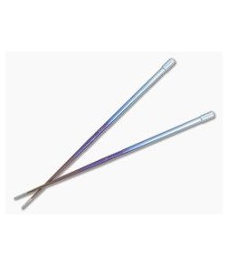 Steve Kelly TiSushi Sticks Rainbow Anodized Titanium Chopsticks 4100