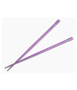 Steve Kelly TiSushi Sticks Ultraviolet Anodized w/ Milling Titanium Chopsticks