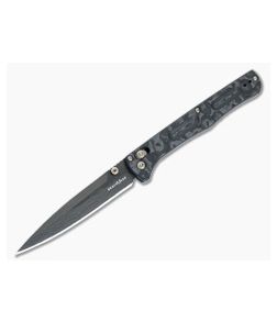 Benchmade 417BK-231 Fact Gold Class Black Camo FatCarbon DLC Loki Damasteel Spear Point #35