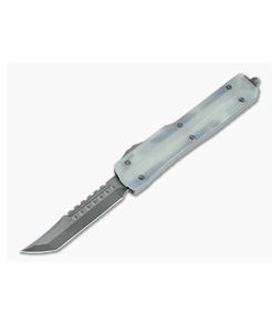 Microtech UTX-70 Hellhound Shadow DLC Standard Jade G10 Top OTF Automatic Knife 419-1DLCTGTJGSH
