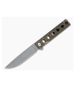 Brad Zinker Custom Miscreant 4.0 FLF Stonewashed S35VN Bronze Anodized Titanium Frame Lock Flipper