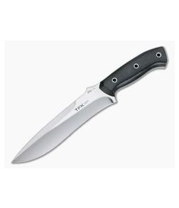 Mike Irie TFK Tactical Field Knife Black Canvas Micarta Satin S30V Fixed Blade 4283