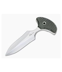 Mike Irie Version 2 Push Dagger CPM-154 Green and Black Linen Micarta 4286