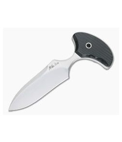 Mike Irie Version 3 Single Edge Push Dagger CPM-154 Black Linen Micarta 4291