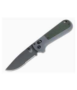 Benchmade Redoubt Black Serrated CPM-D2 Gray Grivory AXIS Folder 430SBK