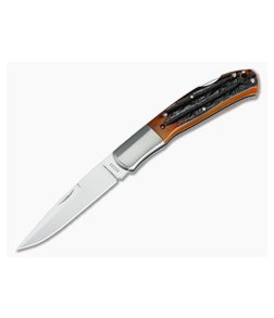 Moki Kronos Amber Bone Stag Lockback