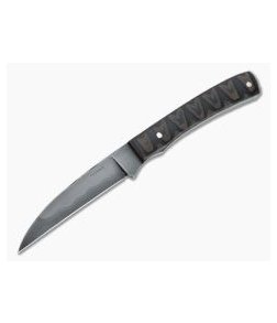Chuck Hawes Custom Wharncliffe Hamon W2 Python Micarta Fixed Blade Knife 4351