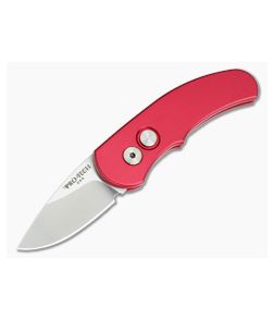 Protech Runt J4 Red CA Legal Automatic Satin 154CM 4421