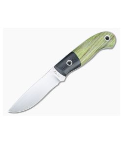 Mike Irie Model 110 Drop Point CPM-154 Micarta Bolstered Stabilized Dyed Maple Fixed Blade 4429