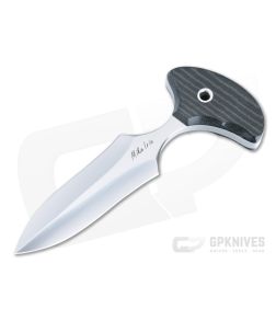 Mike Irie Version 2 Push Dagger CPM-154 Black & Green Linen Micarta Fixed Blade 4440