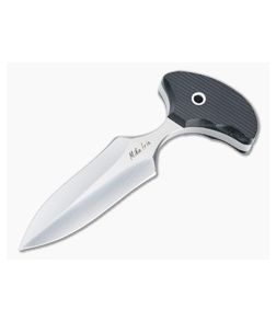 Mike Irie Version 2 Push Dagger CPM-154 Black Linen Micarta Fixed Blade 4443