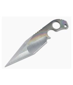 Mick Strider Custom SLCC XL Strike Plate Titanium Nightmare Grind Fixed Blade Knife 4448