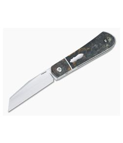 Enrique Pena Custom Front Flipper Raptor Bolstered Rag Micarta Folder 4456