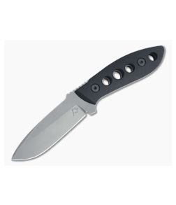 Tom Krein K9 Model 6 Drop Point Stonewashed D2 Blasted Black G10 Fixed Blade 4473