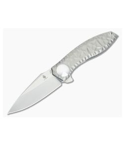 Kizer Cutlery S.L.T. Textured Titanium Frame Lock Flipper S35VN