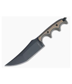 Alan Folts Katanamalist Tanto Black CPM-154 Coyote/Black G10 Fixed Blade 4487