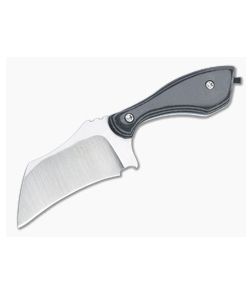 Otha Custom Klax Hawkbill Satin AEB-L Gray and Black G10 Fixed Blade 4525