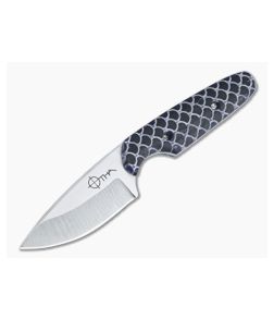 Otha Custom Necker Drop Point Satin 5160 Dragon Skin Acrylic Fixed Blade 4528