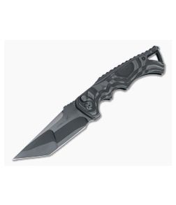 Brian Tighe Custom Tighe Fighter Auto Tanto DLC S90V San Mai Unidirectional Carbon Fiber Folder 4553