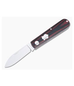 Sakman Knives Oryx Spear Point Satin N690 Red/Black Micarta Slip Joint Folder 4575