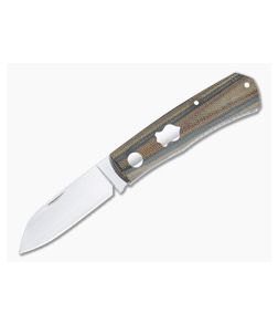 Sakman Knives Rhino Sheepsfoot Satin N690 Camo Micarta Slip Joint Folder 4579