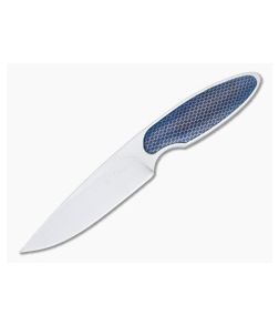 JD Van Deventer Custom V1 Neck Knife 12c27 Blue C-Tek Fixed Blade 4597