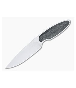 JD Van Deventer Custom V1 Neck Knife 12c27 Lightning Strike Carbon Fiber Fixed Blade 4598