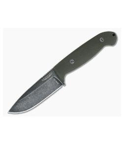 Bradford Guardian4.5 3D OD Green Canvas Micarta Sabre Ground Nimbus DLC CPM-3V