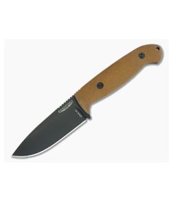 Bradford Guardian4.5 3D Natural Canvas Micarta Sabre Ground Black DLC CPM-3V