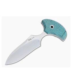Mike Irie Custom Version 3 Push Dagger CPM-154 Stabilized Blue Maple Fixed Blade 4611