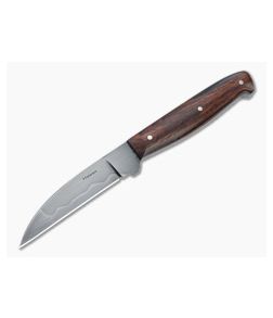 Chuck Hawes Custom Wharncliffe Hamon W2 Rosewood Fixed Blade Knife 4613