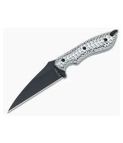 Alan Folts S.P.E.W. Small Pocket Everyday Wharncliffe Black CPM-154 White/Black G10 Fixed Blade 4629