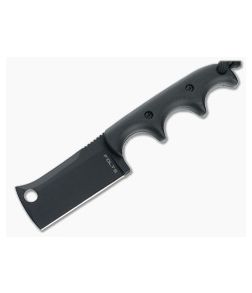 Alan Folts Custom Minimalist Cleaver Black CPM-154 Black G10 Fixed Blade Neck Knife 4641