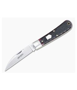 Northfield #47 Viper Black Plum Jigged Bone Satin Wharncliffe 470123-BPJB-S