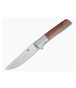 Brad Zinker Urban Trapper Flipper LLF Stonewashed CPM-154 Bolstered Cocobolo Folder 4715