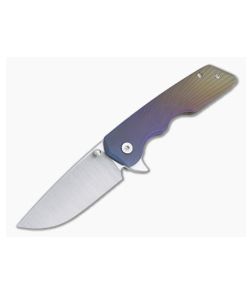 Attn2Detail Medium Mark 3 Hollow Urasuki Satin Magnacut Gradient Wings Titanium Flipper 4720