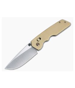 Attn2Detail Large BarLock Satin S30V Bone Linen Micarta Folder 4722