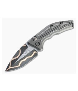 Heretic Custom Medusa Bakers Forge Damascus Tanto