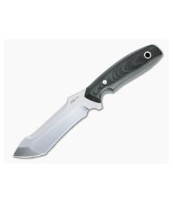 Mike Irie UC-2 Urban Carry Satin CPM-154 Black and Green Linen Micarta Fixed Blade 4733
